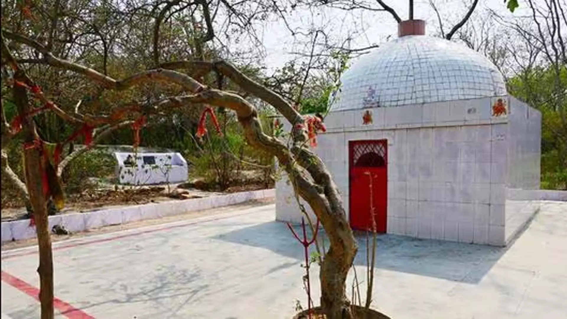 दिल्ली के अरावली बायोडायवर्सिटी पार्क में मंदिर से मूर्तियां चोरी हो गईं