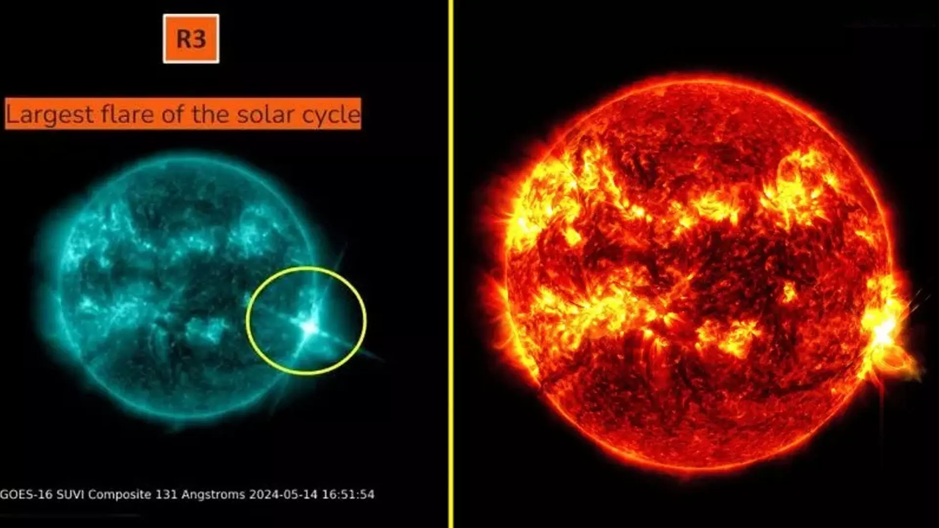 सूर्य ने जाइंट X8.7 श्रेणी के विस्फोट में वर्तमान चक्र की सबसे मजबूत सौर ज्वाला प्रक्षेपित की