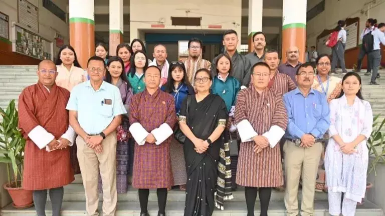 भूटानी सरकार शैक्षिक सहयोग के लिए प्रतिनिधिमंडल ने जीसीयू का दौरा किया