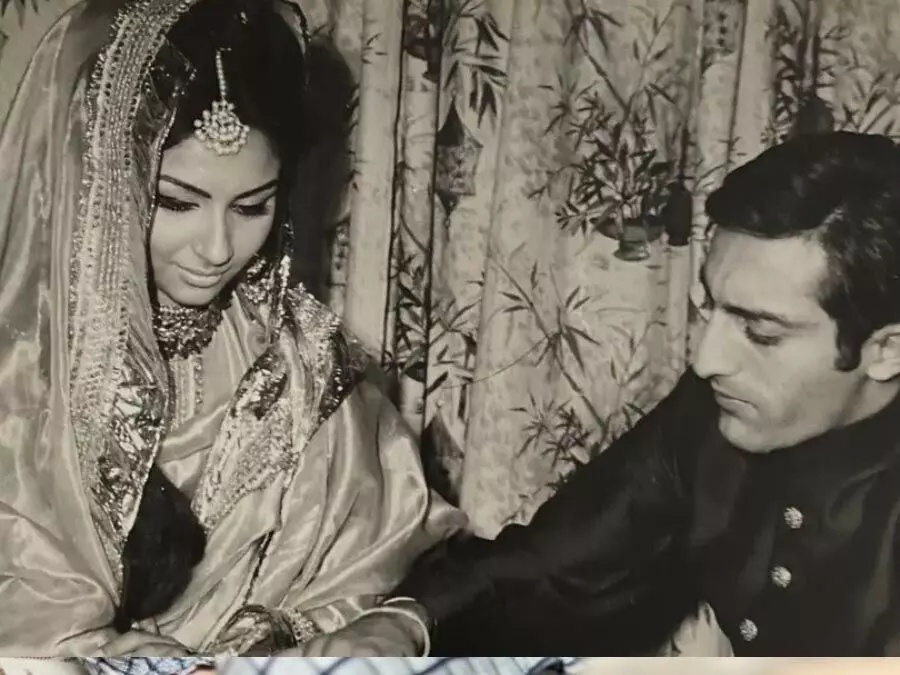 शर्मिला टैगोर और मंसूर अली खान पटौदी की शादी की पुरानी तस्वीर