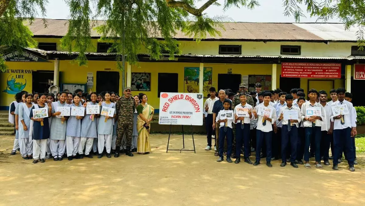 भारतीय सेना ने तिनसुकिया जिले में राष्ट्रीय डेंगू रोकथाम दिवस पर एक व्याख्यान आयोजित