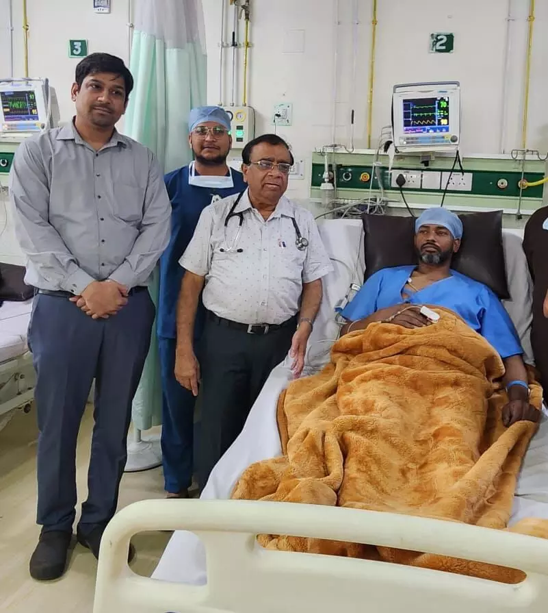 टीएमयू हॉस्पिटल में बिना बाईपास सर्जरी के मिला नया जीवन