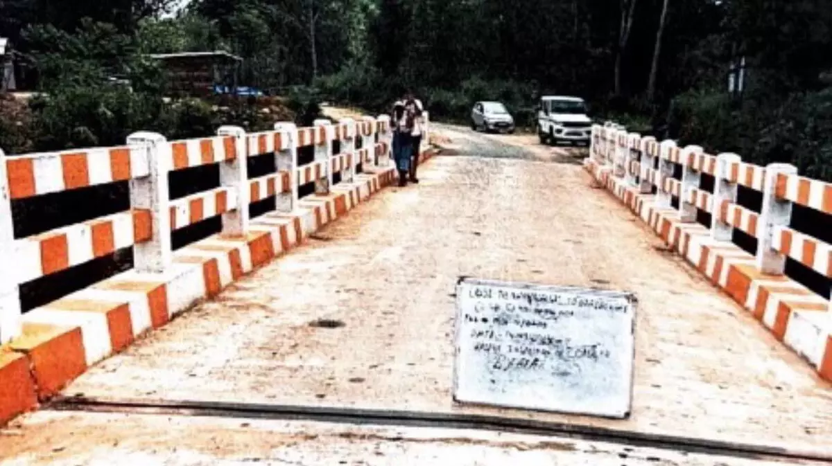 विलियमनगर लोक निर्माण विभाग ने निरीक्षण के बाद चिबोक नदी पर बने पुल को सुरक्षित घोषित