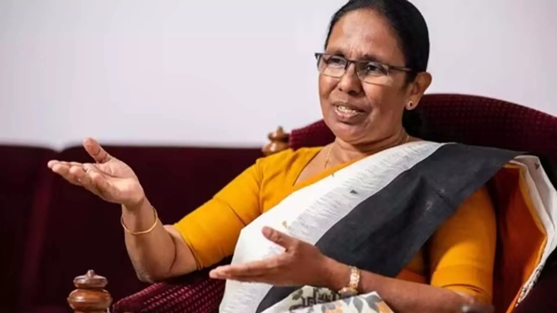 केके शैलजा ने केरल में सत्ता विरोधी भावनाओं से इनकार किया