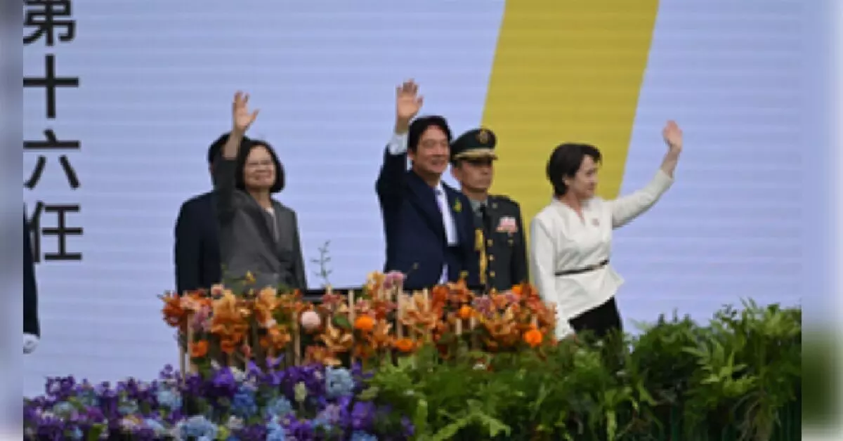 लाई चिंग-ते ने ताइवान के नए राष्ट्रपति ताइपे के रूप में शपथ ली