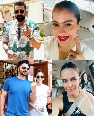 संजय दत्त, काजोल, जैकी भगनानी और रकुल प्रीत ने डाला वोट
