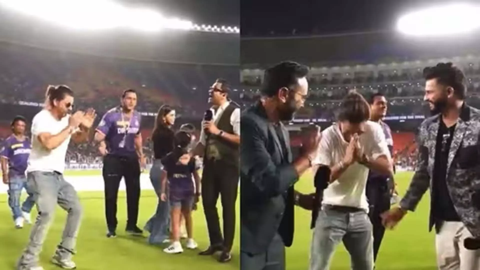 KKR vs SRH लाइव शो में रुकावट डालने पर शाहरुख खान ने हाथ जोड़कर मांगी माफी