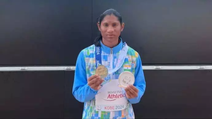 तेलंगाना के मजदूर की बेटी ने पैरा एथलेटिक्स में तोड़ा विश्व रिकॉर्ड