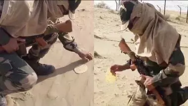 जज्‍बे को सलाम, बीएसएफ के जवान तपते रेगिस्तान में कर रहे देश की सरहद की हिफाजत, VIDEO