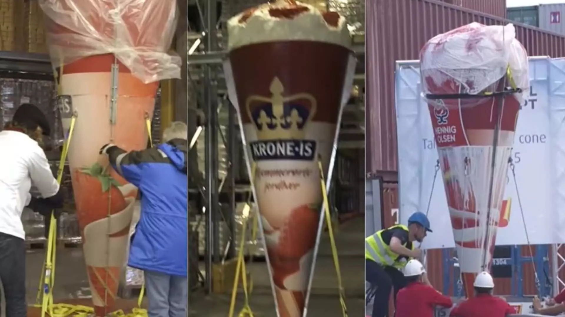 दुनिया का सबसे ऊंचा आइसक्रीम कोन, देखें VIDEO...