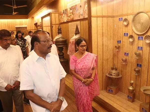 अंतर्राष्ट्रीय संग्रहालय दिवस मनाने के लिए राज्यपाल इंद्रसेना रेड्डी नल्लू ने उज्जयंता पैलेस का दौरा किया