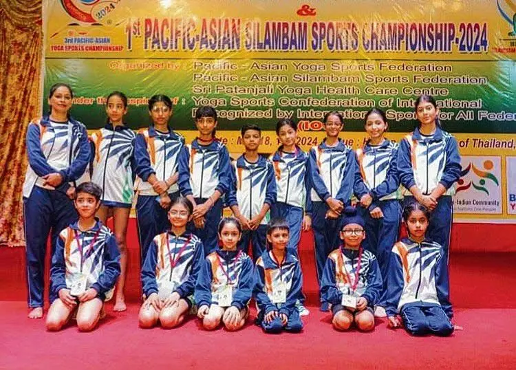 6 छात्रों ने योग चैंपियनशिप में पदक जीते