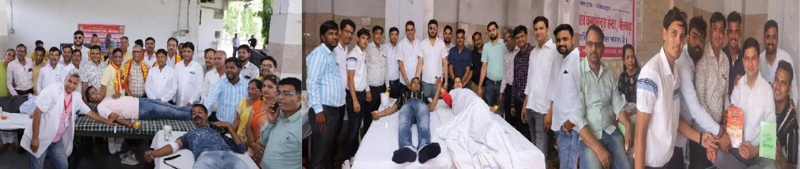 महेश नवमी महोत्सव पर भीषण गर्मी के बावजूद हुआ 140 यूनिट रक्तदान संग्रहित