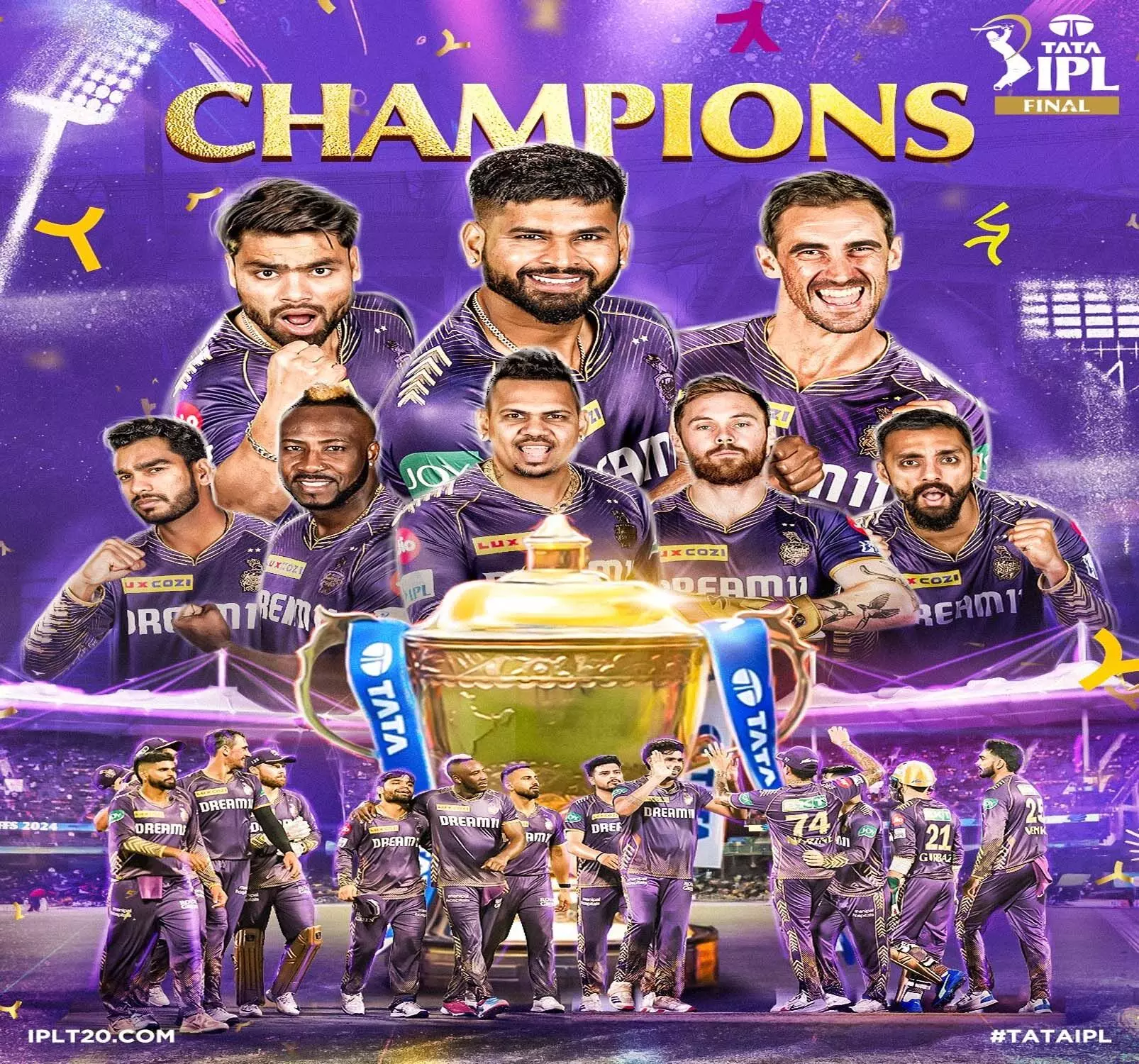 IPL FINAL: कोलकाता नाईट राइडर्स ने तीसरी बार जीता खिताब