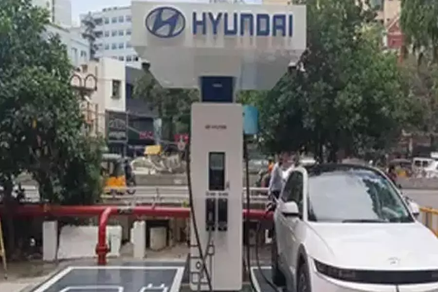 हुंडई मोटर ने चेन्नई में ईवी चार्जिंग स्टेशन किया स्थापित