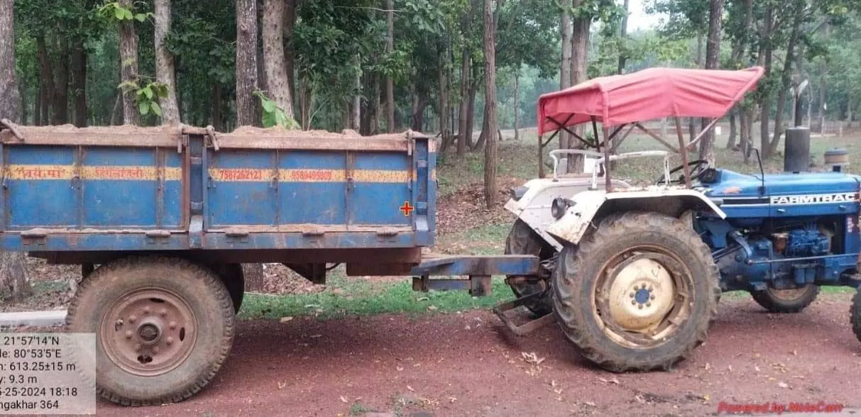 वन परिक्षेत्र रेंगाखार में लगातार की जा रही कार्रवाई