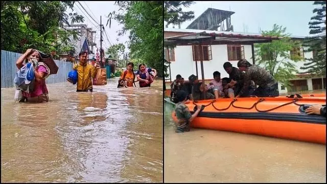 मणिपुर में भारी बारिश की वजह से तीन की मौत, कई इलाके जलमग्न