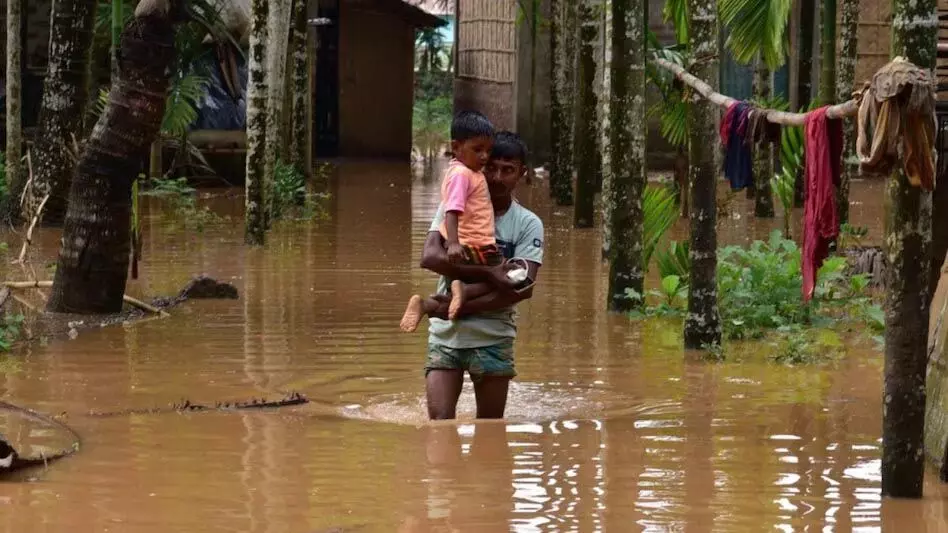 असम में भारी बारिश से 5 की मौत, 40,000 लोग प्रभावित