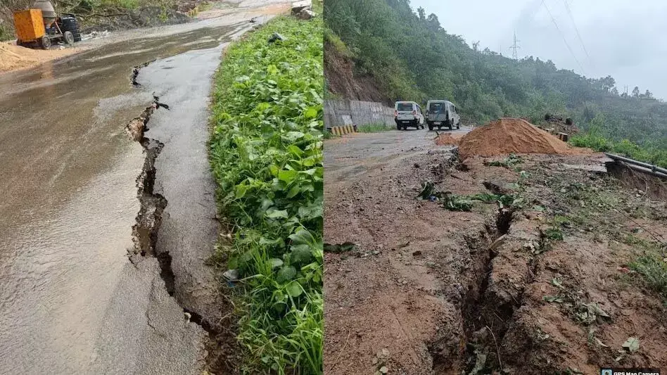 असम हाफलोंग-जटिंगा मार्ग क्षतिग्रस्त, भारी वाहनों पर प्रतिबंध