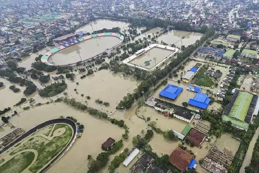 चक्रवात रेमल के कारण मणिपुर में बाढ़, राज्य सरकार ने 31 मई तक दो दिन की छुट्टी घोषित की