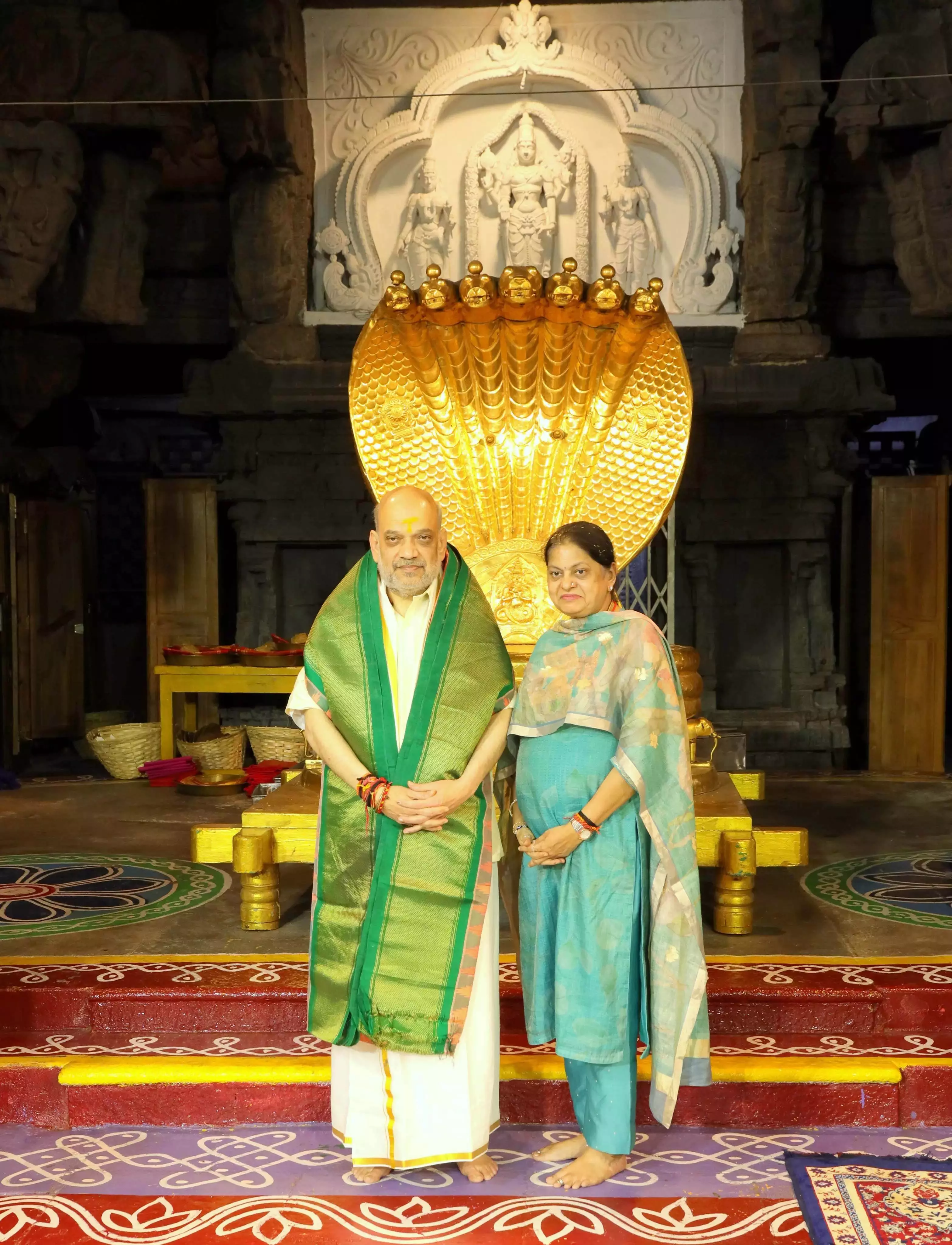 Andhra Pradesh News: अमित शाह ने तिरुमाला में भगवान श्री वेंकटेश्वर स्वामी की पूजा-अर्चना की