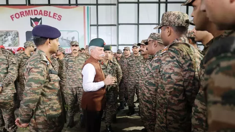 Arunachal:  राज्यपाल ने लिकाबाली सैन्य स्टेशन पर 56 इन्फैन्ट्री डिवीजन के सैनिकों के साथ बातचीत की