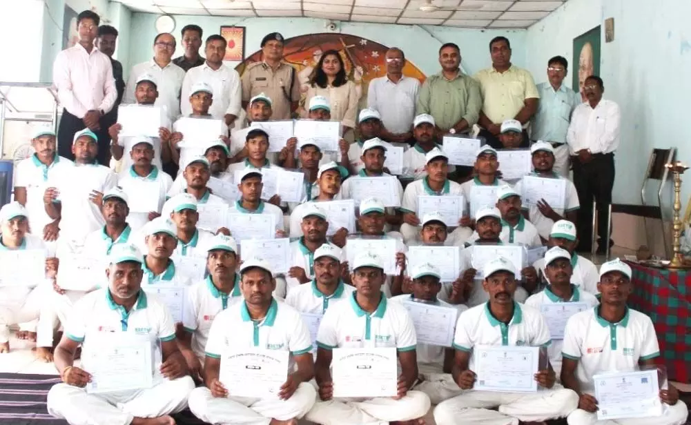 Central Jail Raipur में बंदी कैदियों को मिला सीसीटीवी इंस्टालेशन प्रशिक्षण