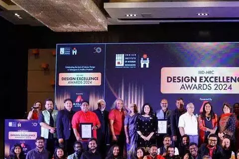 Hyderabad: IIID-HRC डिज़ाइन उत्कृष्टता पुरस्कार 2024 में तेलुगु राज्यों के इंटीरियर डिज़ाइनरों को सम्मानित किया गया