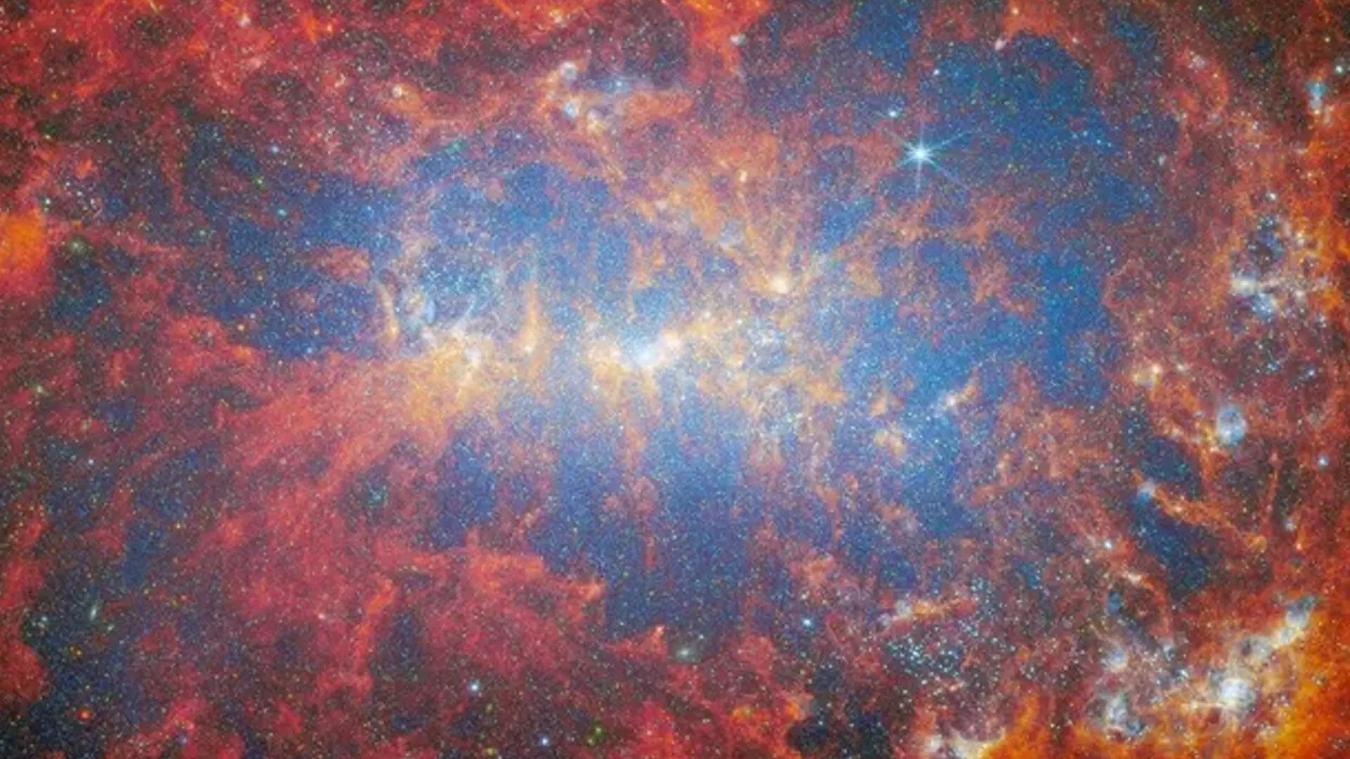 James Webb telescope ने तारे उत्पन्न करने वाली आकाशगंगा देखी