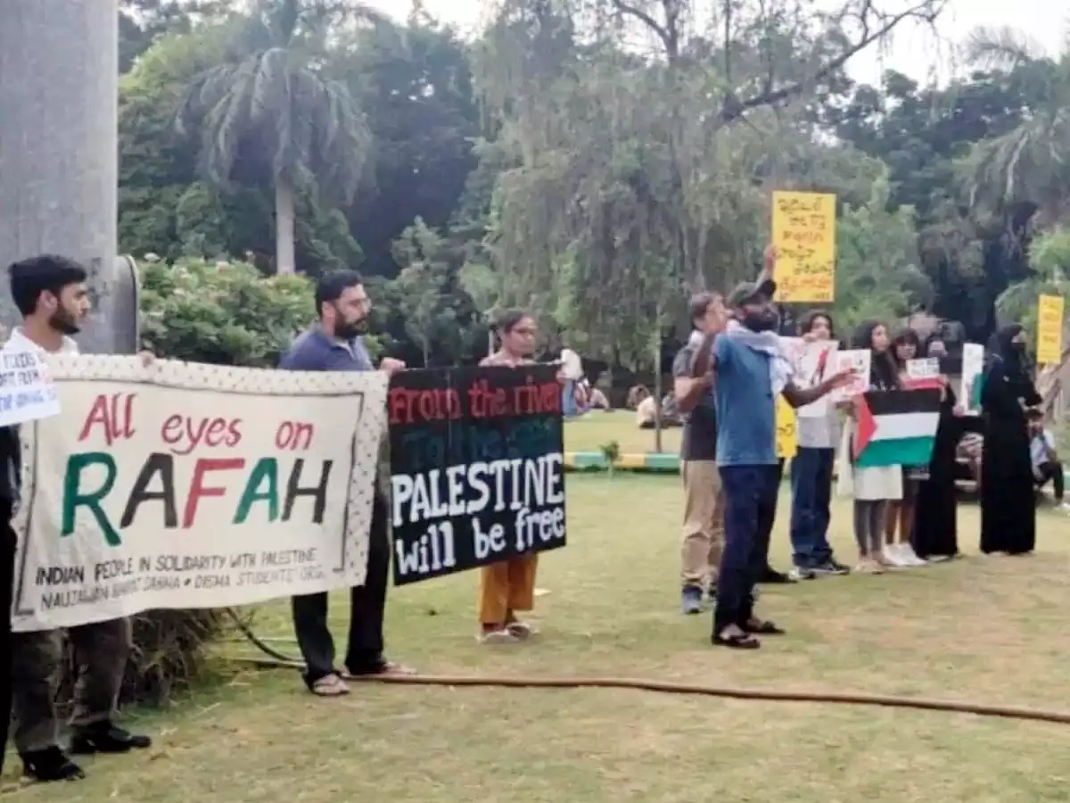 Hyderabad news: गाजा के राफा में इजरायली हमलों के खिलाफ हैदराबाद में विरोध प्रदर्शन