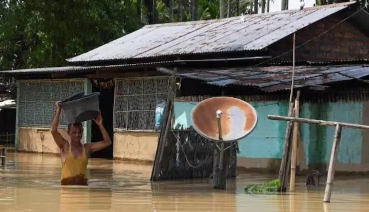 Assam news : तीन और लोगों की मौत, 5.35 लाख लोग प्रभावित, कई इलाकों में बाढ़