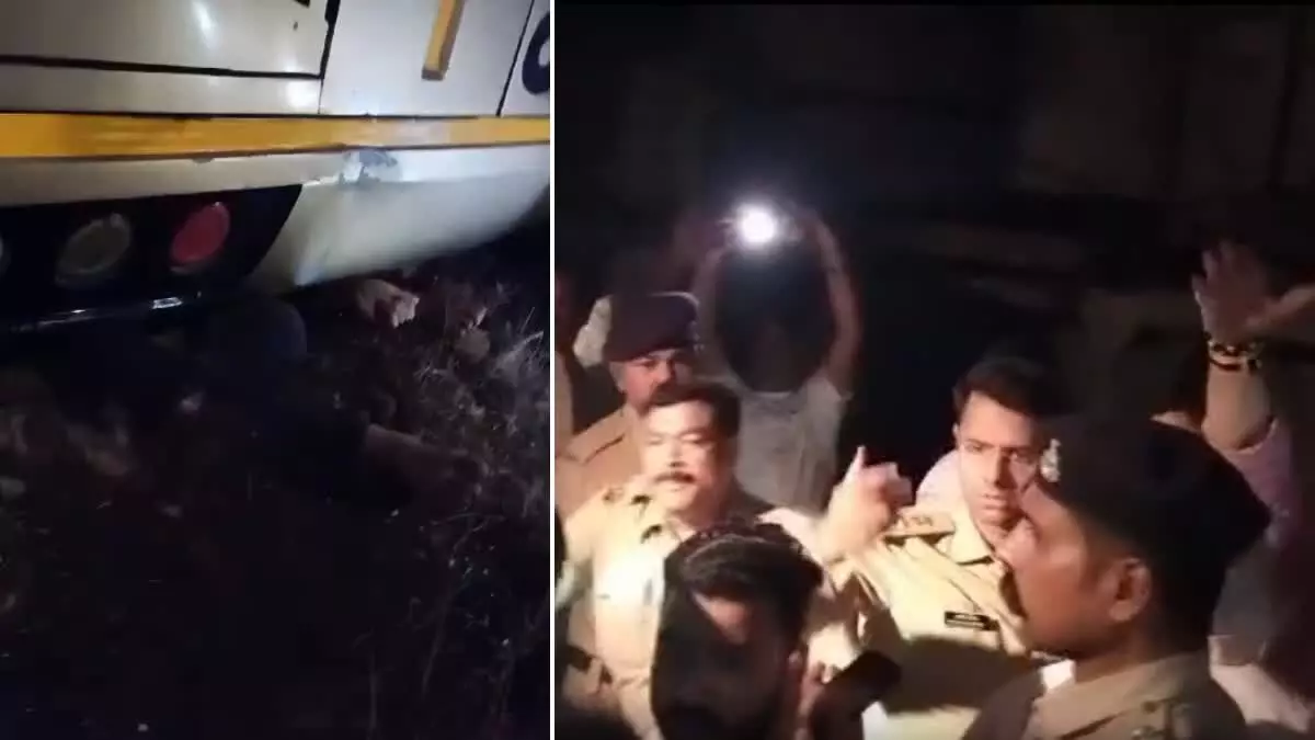 Rajgarh  : जयपुर जा रही बस राजगढ़ में पलटी, हादसे में  एक यात्री की मौत, 12 घायल