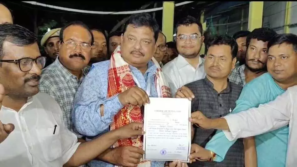 Assam news : कांग्रेस नेता रकीबुल हुसैन ने धुबरी में AIUDF प्रमुख बदरुद्दीन अजमल को 10 लाख से अधिक वोटों से हराया