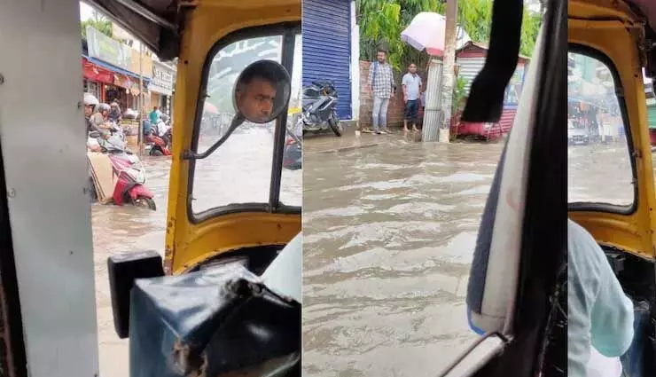 Assam news : गुवाहाटी फिर कृत्रिम बाढ़ की चपेट में
