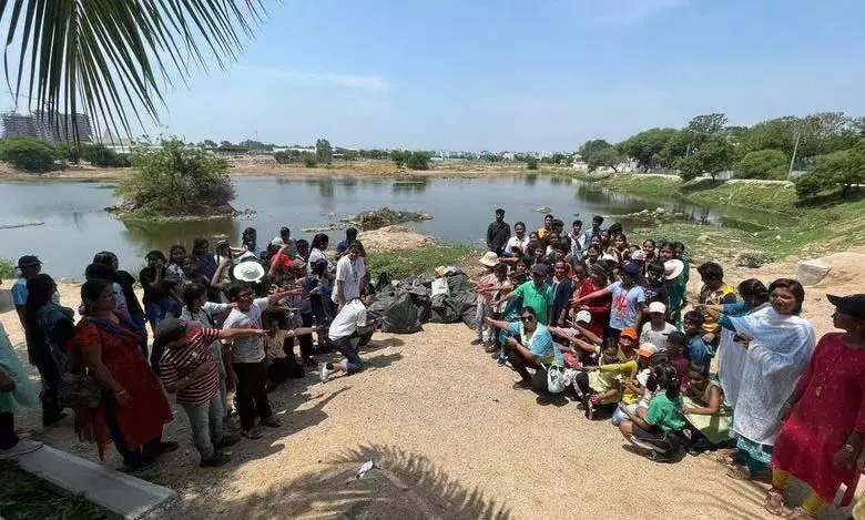 Hyderabad: विश्व पर्यावरण दिवस पर हैदरनगर झील की सफाई का कार्य शुरू