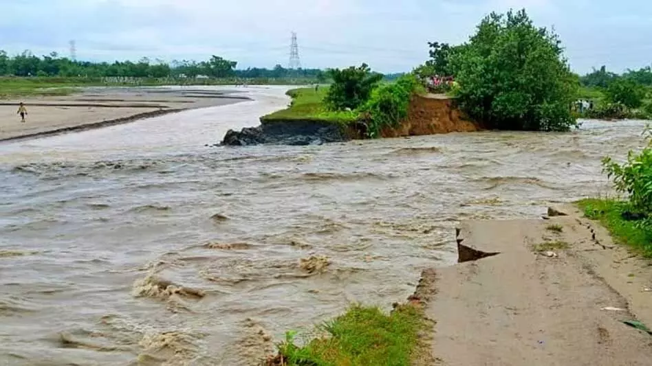 Assam news : कछार जिले में बाढ़ से पांच और लोगों की मौत