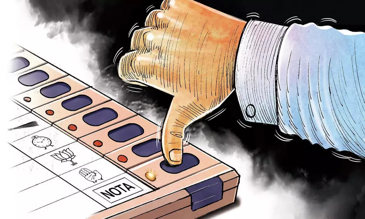 Telangana News: तेलंगाना में एक लाख से अधिक मतदाताओं ने नोटा का बटन दबाया