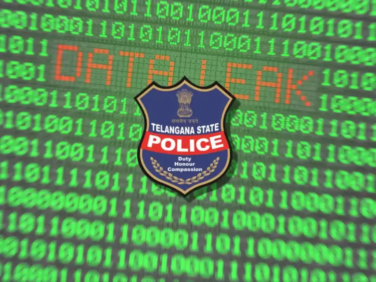 तेलंगाना पुलिस का डेटा फिर लीक, पुलिस और नागरिकों की संवेदनशील जानकारी ऑनलाइन बेची गई