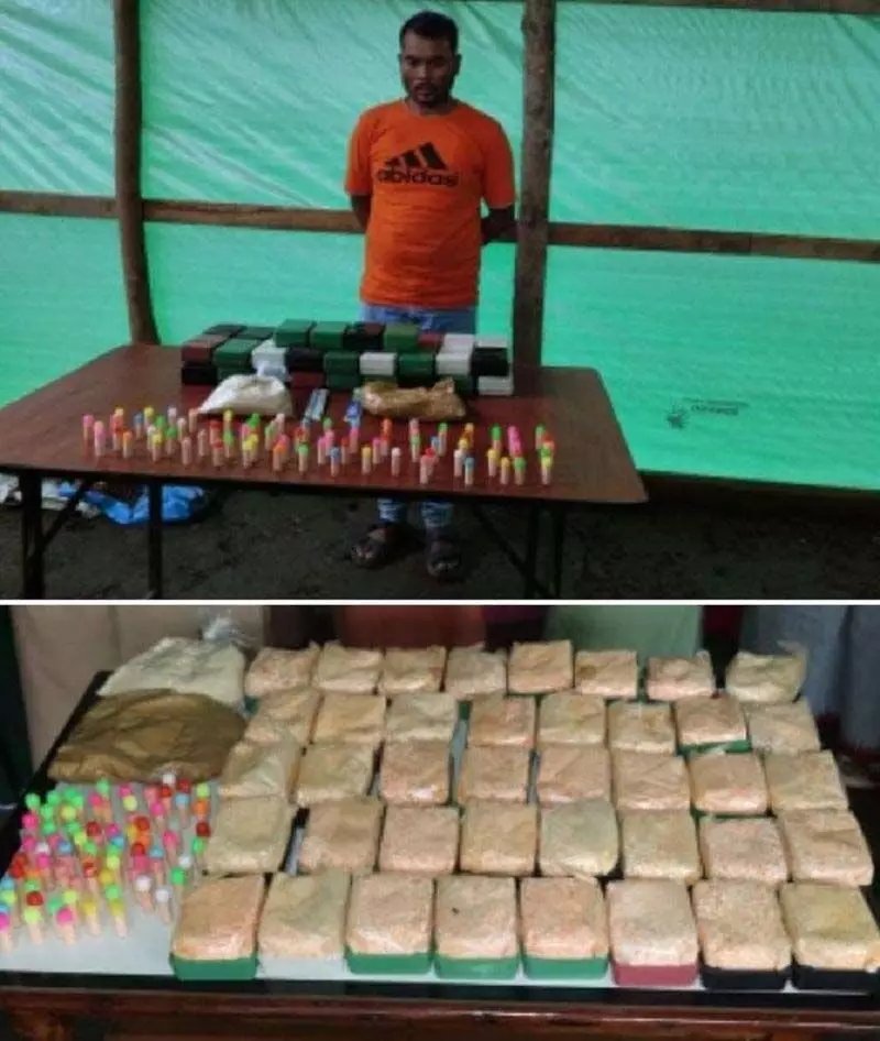 Arrested for drug possession with brown sugar: मणिपुर-नागालैंड सीमा पर ब्राउन शुगर के साथ ड्रग पर गिरफ्तार