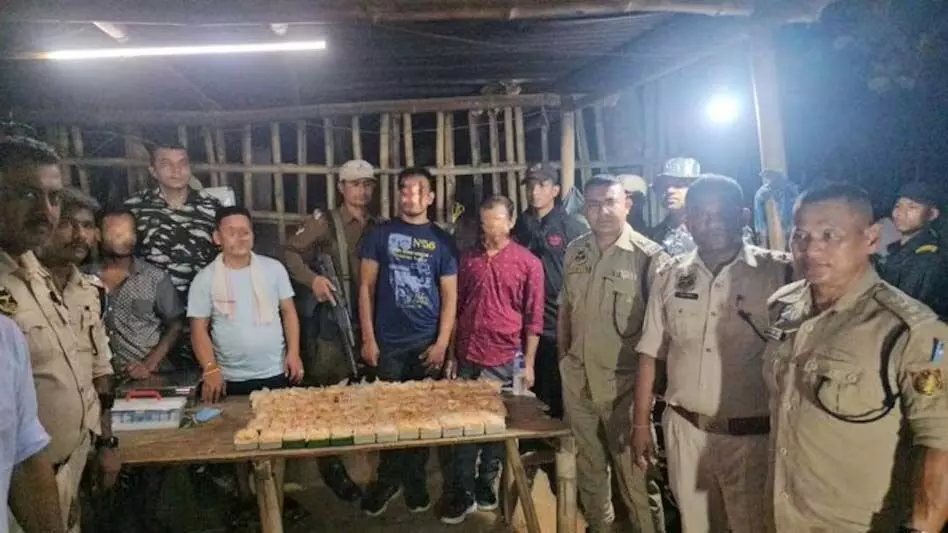 ASSAM NEWS :  असम पुलिस ने कार्बी आंगलोंग में 845 ग्राम हेरोइन जब्त की, 2 गिरफ्तार