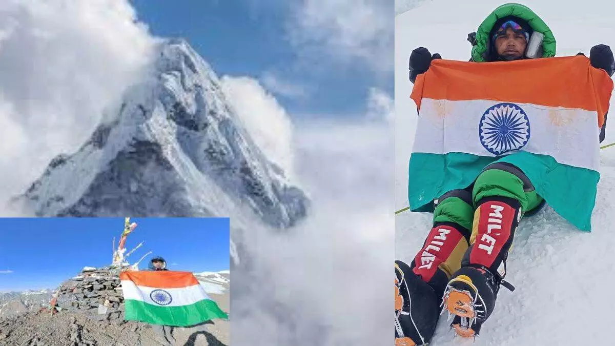 निशु सिंह ने Mount Everest पर तिरंगा लहराया