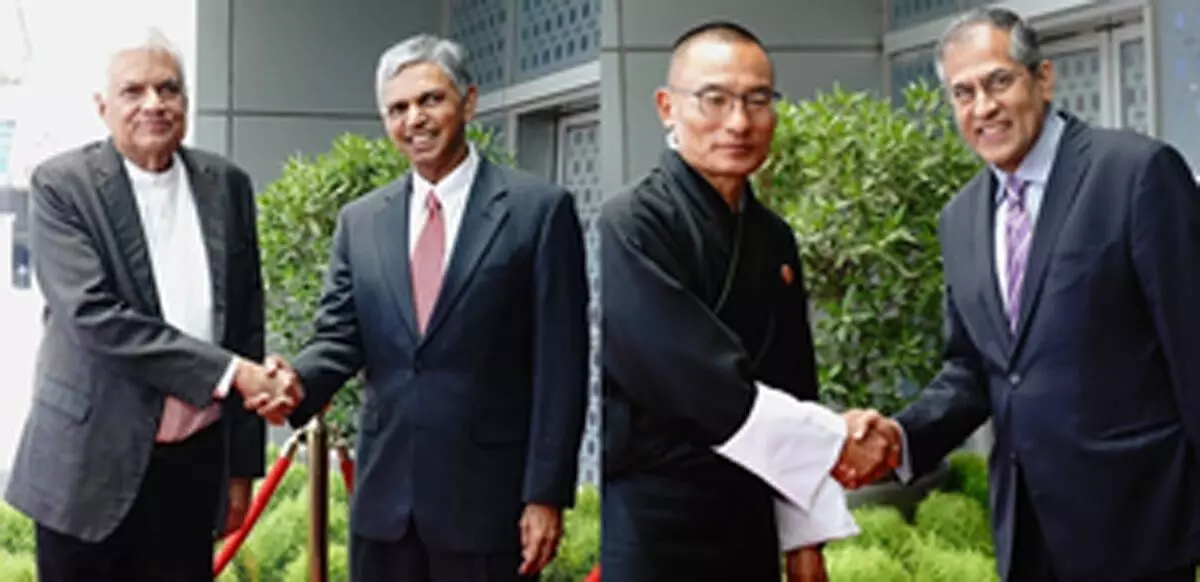 Delhi पहुंचे भूटान के पीएम और श्रीलंका के राष्ट्रपति