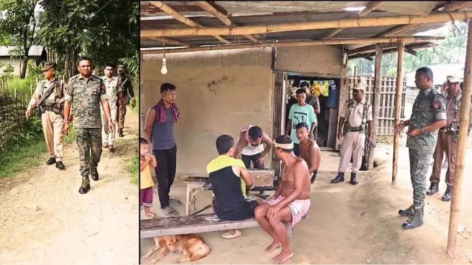 ASSAM NEWS :  जिरीबाम हिंसा के बाद कछार पुलिस ने असम-मणिपुर सीमा पर क्षेत्र में छापेमारी की