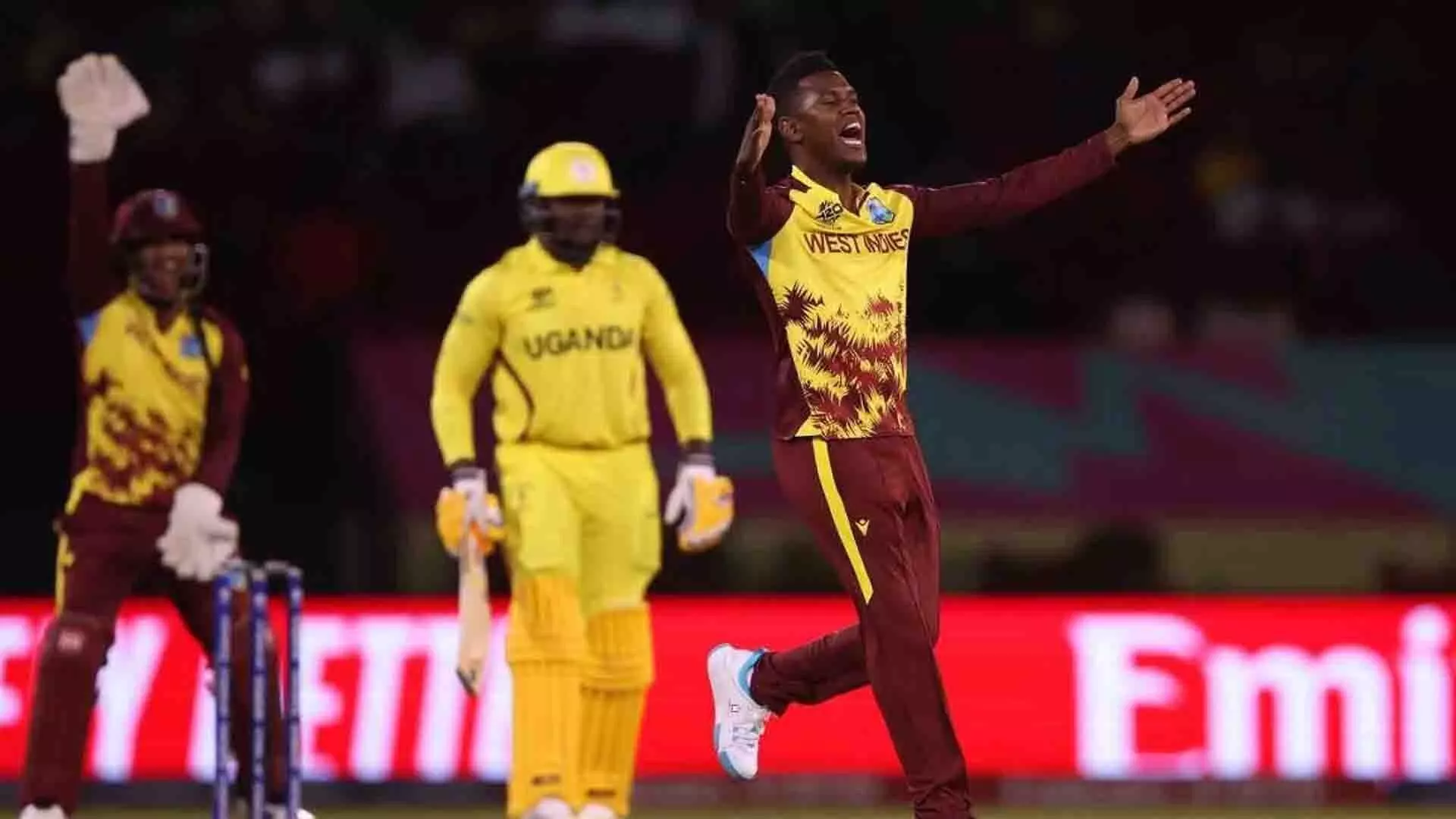 Practice match: वेस्टइंडीज ने युगांडा पर 134 रनों से जीत दर्ज की