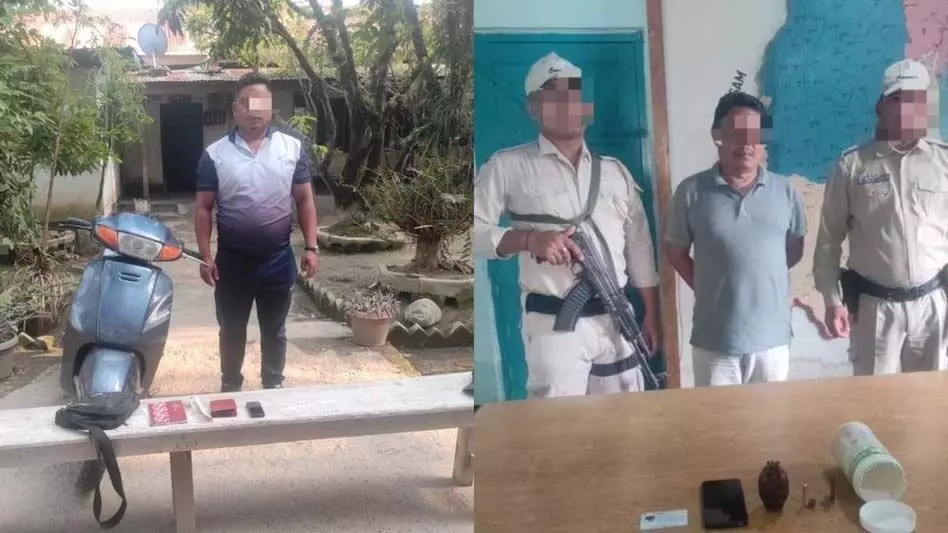 MANIPUR NEWS: मणिपुर पुलिस ने उग्रवादियों पर कार्रवाई करते हुए प्रतिबंधित संगठनों के दो कार्यकर्ताओं को गिरफ्तार
