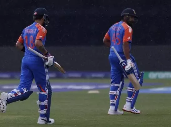 T20 World Cup: एक ओवर के बाद भारत 8/0, बारिश के कारण मैच फिर रुका