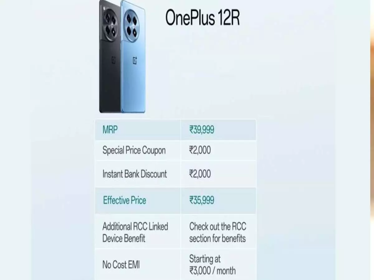 OnePlus 12R price: भारत में OnePlus 12R की कीमत में कटौती