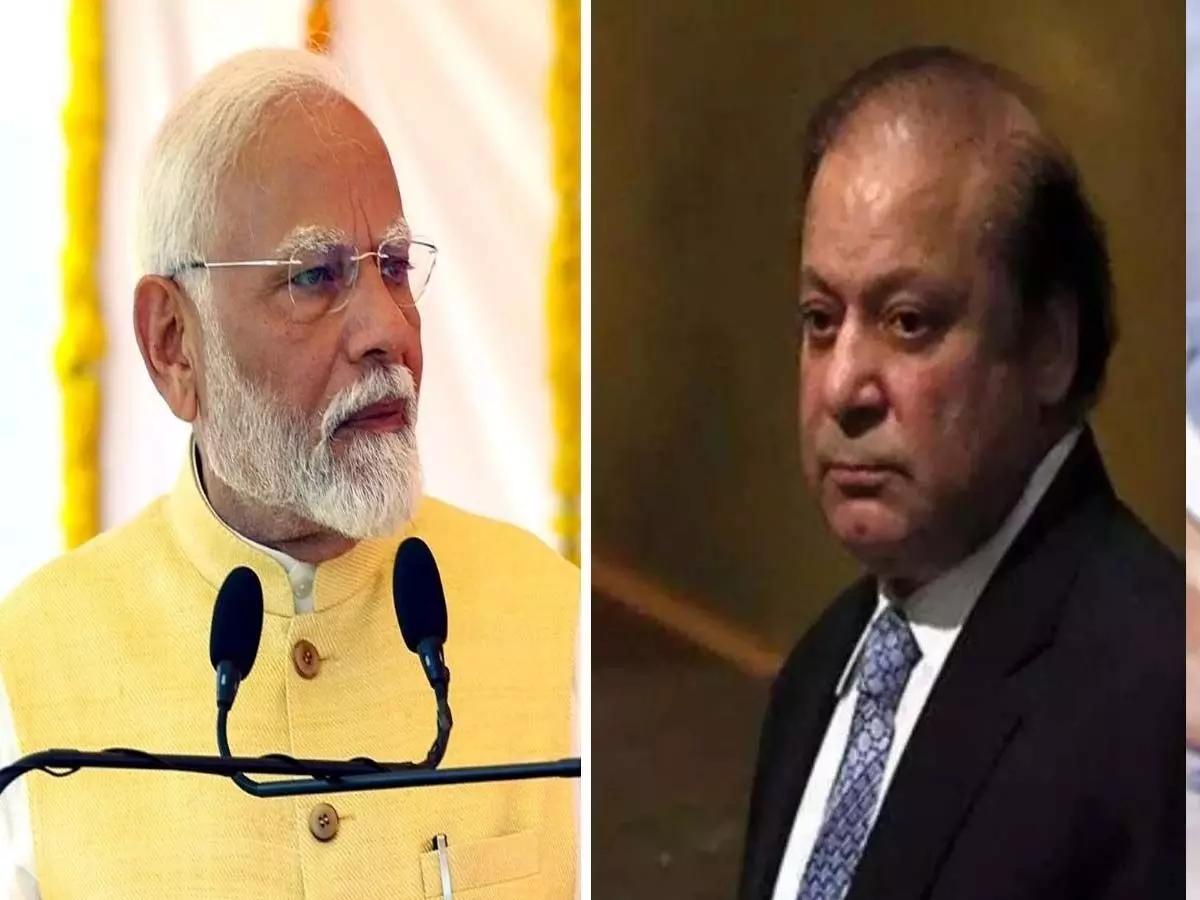 Pakistan Prime Minister  ; पाकिस्तान के पूर्व प्रधानमंत्री नवाज शरीफ ने प्रधानमंत्री मोदी को दी बधाई