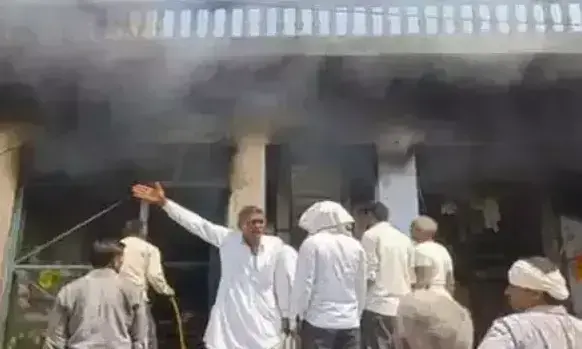 Nagaur: मुख्य बस स्टैंड पर स्थित किराणा की दुकान में लगी भीषण आग