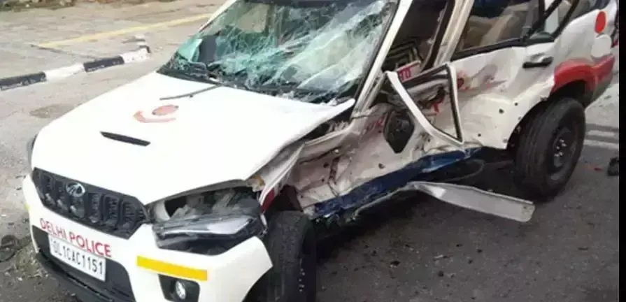 Haridwar : ठेली को टक्कर मारने वाले वाहन चालक के खिलाफ लोगों को गुस्सा फूटा ,पुलिस ने पकड़ा